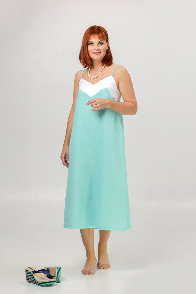 Сарафан Соджи 652 бирюзовый - фото 5