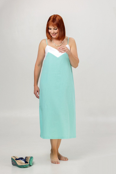 Сарафан Соджи 652 бирюзовый - фото 4
