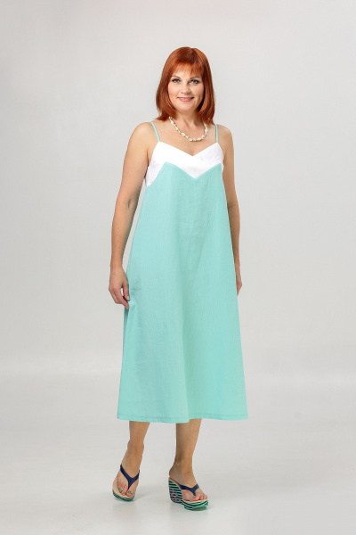 Сарафан Соджи 652 бирюзовый - фото 1