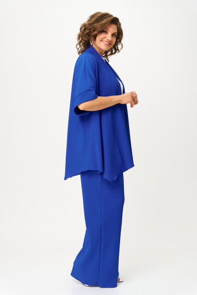 Брюки, кардиган, футболка Michel chic 1427 василек - фото 4