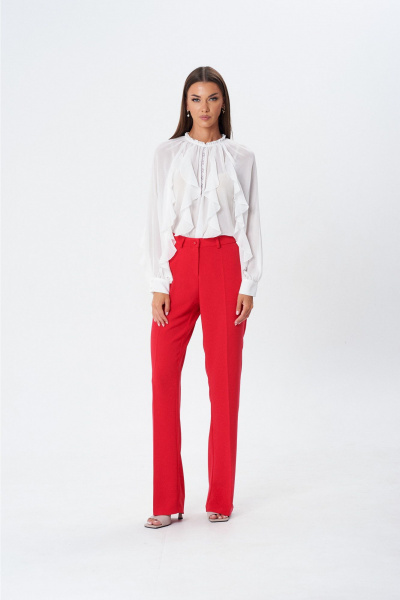 Блуза Lady Line 1596 молочный - фото 8