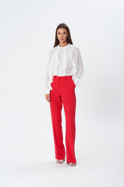 Блуза Lady Line 1596 молочный - фото 7