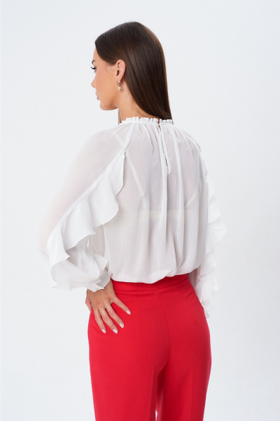 Блуза Lady Line 1596 молочный - фото 2