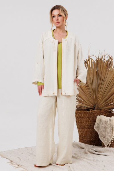 Бомбер AMORI 2186 топленое_молоко - фото 6