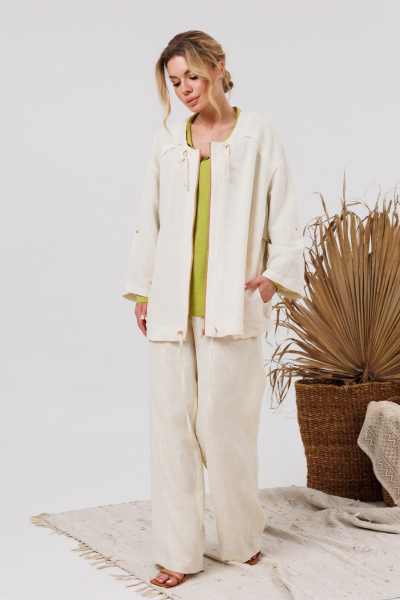 Бомбер AMORI 2186 топленое_молоко - фото 5