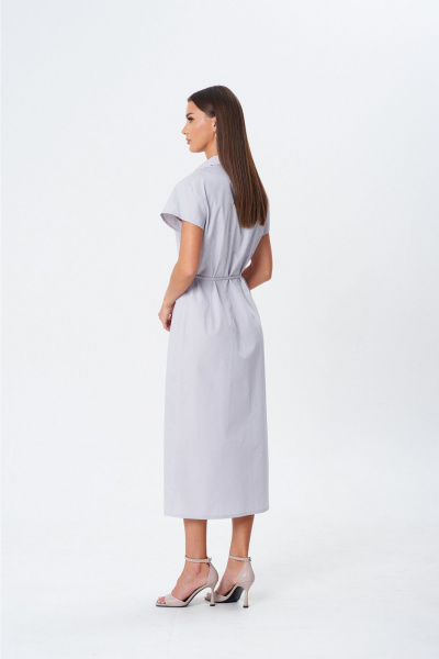 Платье Lady Line 1603 серый - фото 5