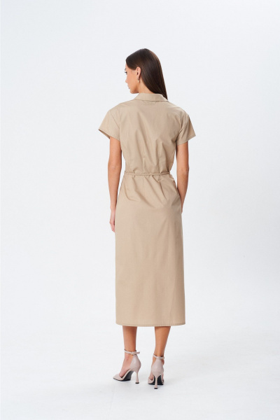 Платье Lady Line 1603 бежевый - фото 2