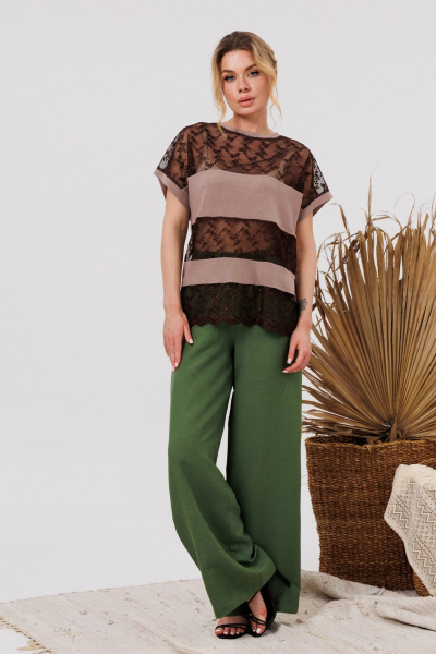 Брюки AMORI 5215И трава - фото 3