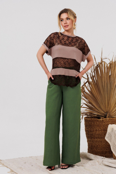 Брюки AMORI 5215И трава - фото 1