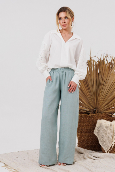 Блуза AMORI 6476 молоко - фото 5