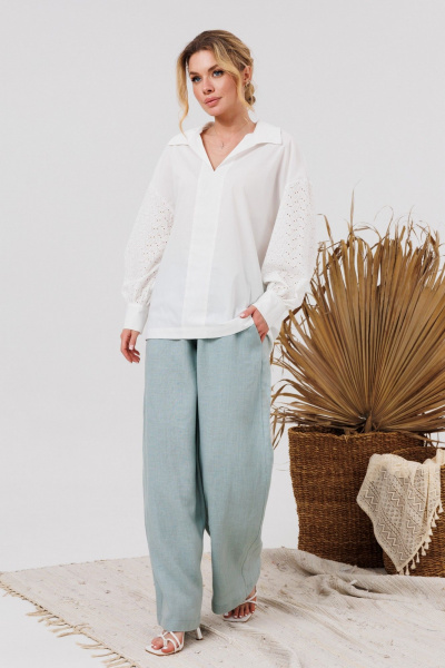 Блуза AMORI 6476 молоко - фото 1