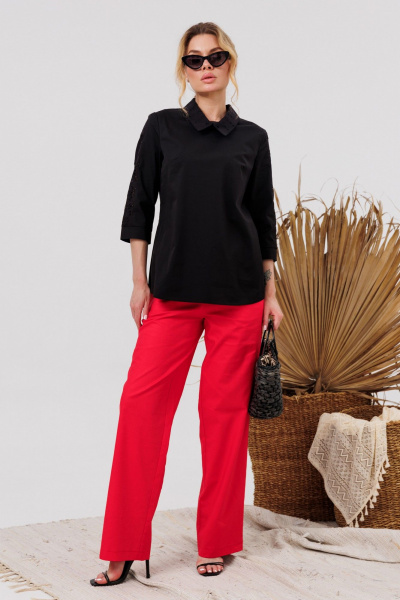 Блуза AMORI 6478 черный - фото 3