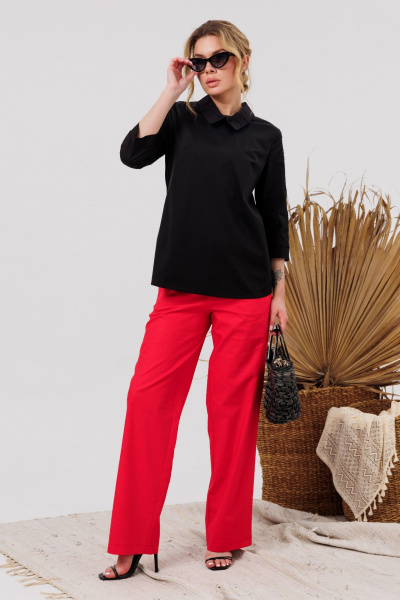 Блуза AMORI 6478 черный - фото 2