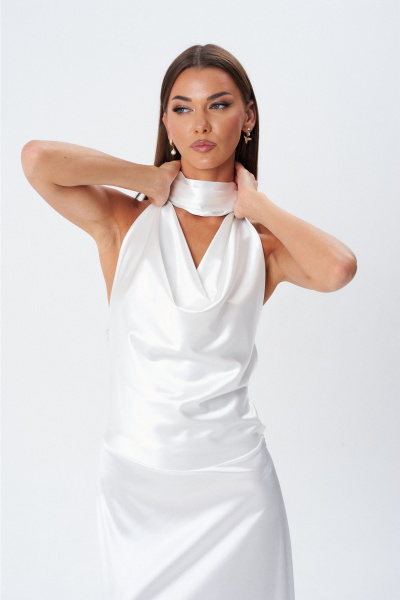 Платье Lady Line 1605 молочный - фото 14