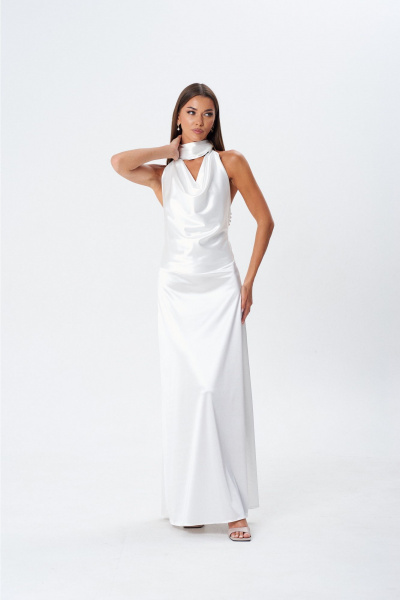 Платье Lady Line 1605 молочный - фото 8