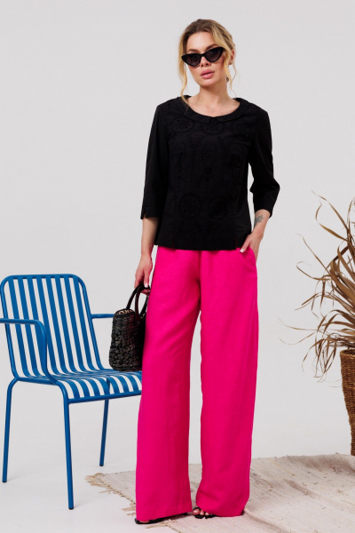 Блуза AMORI 6480 черный - фото 1