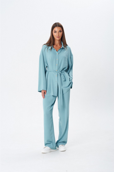Блуза, брюки Lady Line 1607 мята - фото 8
