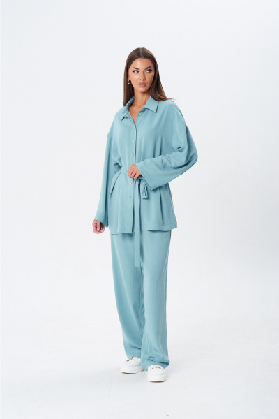Блуза, брюки Lady Line 1607 мята - фото 7