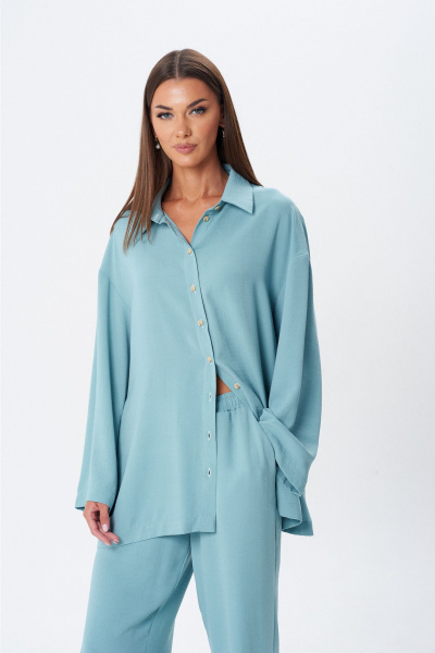 Блуза, брюки Lady Line 1607 мята - фото 6