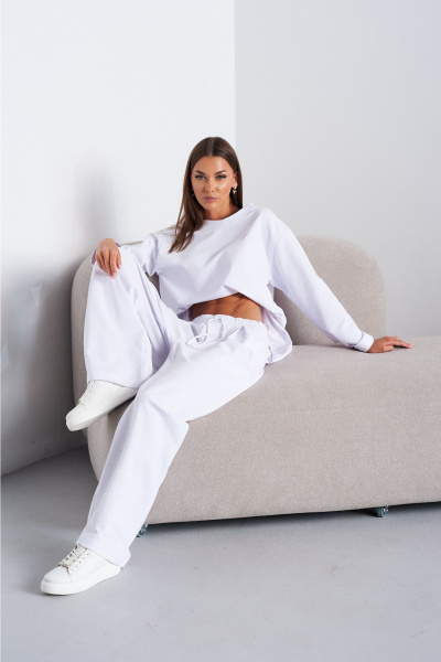 Брюки, джемпер Lady Line 1608 белый - фото 11