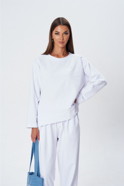 Брюки, джемпер Lady Line 1608 белый - фото 7