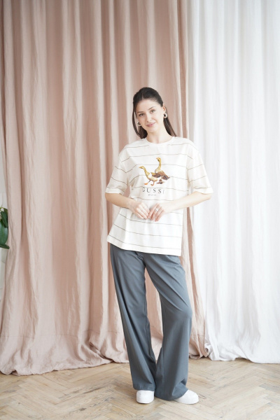 Джемпер Купалинка 658742.158-164 полоска - фото 2