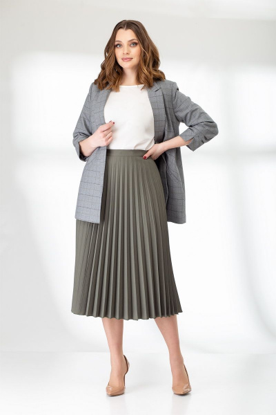 Блуза, жакет, юбка Elady 3826 клетка - фото 5
