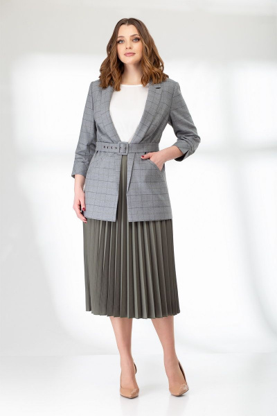 Блуза, жакет, юбка Elady 3826 клетка - фото 2