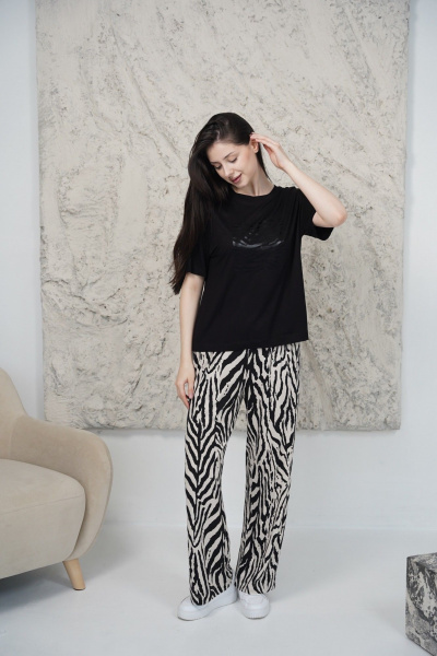 Брюки, джемпер Купалинка 657202.158-164 к.черный,набивка - фото 2