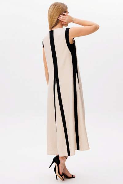 Платье Faufilure C1759 бежевый - фото 3