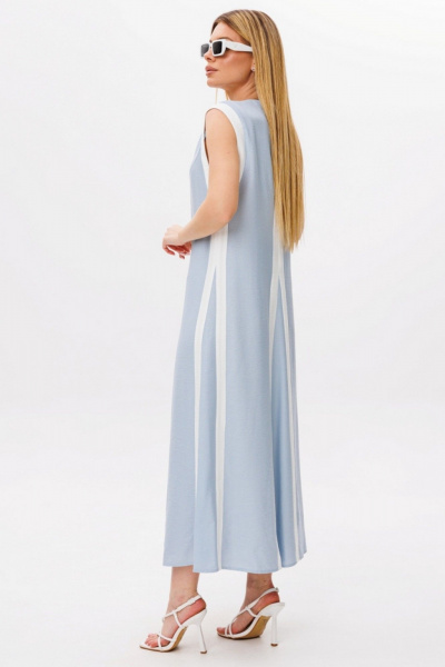 Платье Faufilure C1759 голубой - фото 3