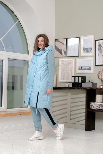 Жилет GRATTO 7111 голубой - фото 6