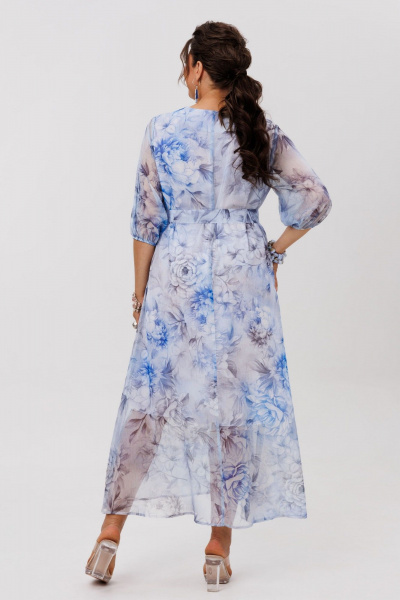 Платье Anelli 1605 аквамариновый_пион - фото 6