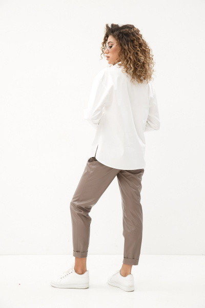 Рубашка Kod:127 1025 белый - фото 3