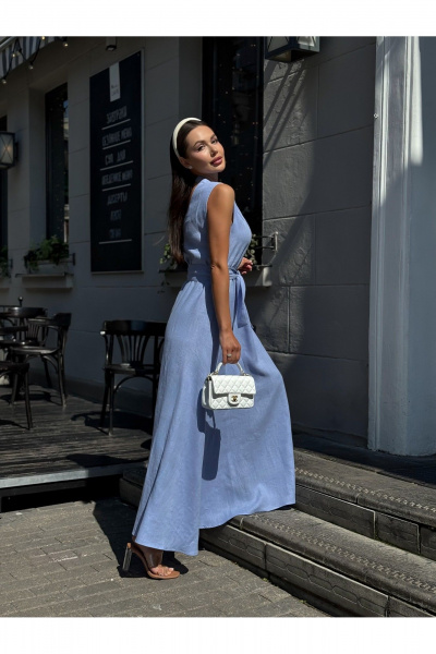 Леняое платье в стиле на каждый день Pavlova 162 фиалка - фото 6