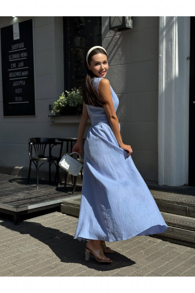 Леняое платье в стиле на каждый день Pavlova 162 фиалка - фото 4