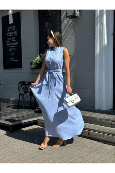 Леняое платье в стиле на каждый день Pavlova 162 фиалка - фото 2