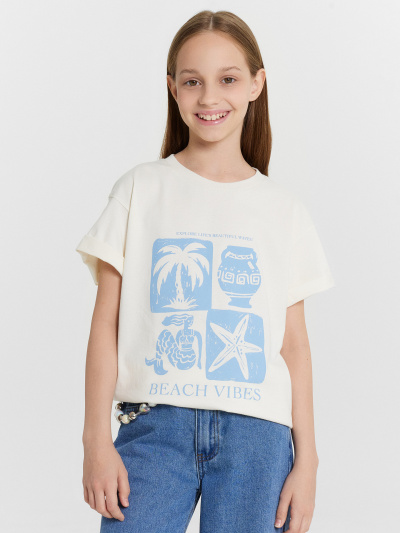 Футболка Mark Formelle 117915/24-26206П-0 молочный_печать1_3_сл_на_пол - фото 3