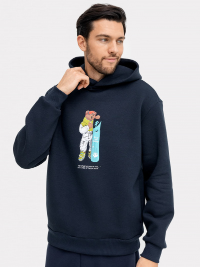 Худи Mark Formelle 121794/22/3180П-7П неви_печать_3_сл_на_пол - фото 2