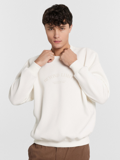 Свитшот Mark Formelle 121866/1/24-4144ПП-7П св.молочный_печать1_1_сл_на_пол - фото 3