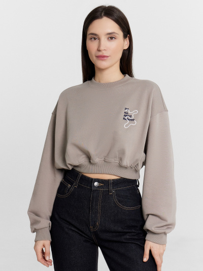 Свитшот Mark Formelle 122928/1-1/24-30375Ц-7-2 лунный_камень_542_D_вышивка - фото 4