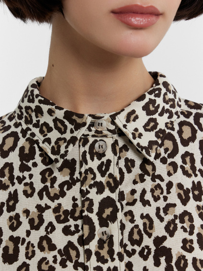 Рубашка Mark Formelle 122955/1/24-32451П-9 крупный_леопард - фото 2