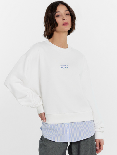 Свитшот Mark Formelle 122973/24-30356П-7 белый_печать_1_сл_на_пол - фото 5