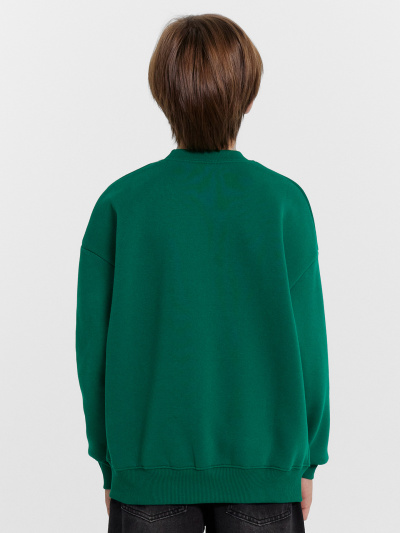 Свитшот Mark Formelle 123437/1/24-27869П-7П зеленый_печать_3_сл_на_пол - фото 5