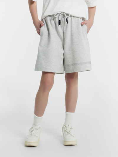 Шорты Mark Formelle 137740/24-27370П-7 серый_меланж_4306_А_печать_2_сл_на_ЛВ_дет_пер - фото 3