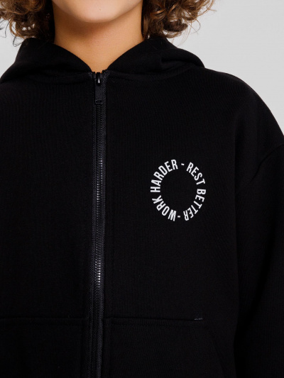 Жакет Mark Formelle 363332/22/24165П-7П черный_печать_1_сл_на_пол_4_сл_на_спинке - фото 5