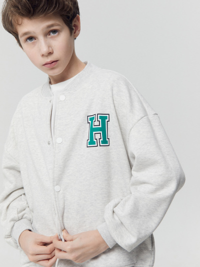 Толстовка Mark Formelle 363333/1/Ф24-26120П-7 серый_меланж_4306_А_печать_2_сл_на_пол - фото 1