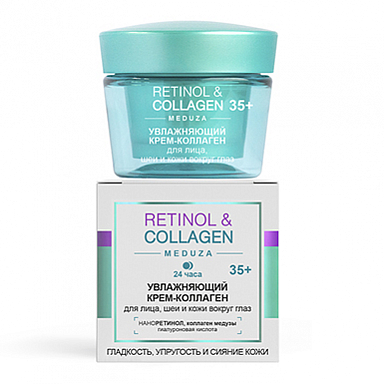 Крем для лица Belita RETINOL&COLLAGEN meduza КРЕМ-Коллаген 35+ д/лица,шеи,вокр.глаз,24 ч - фото 1