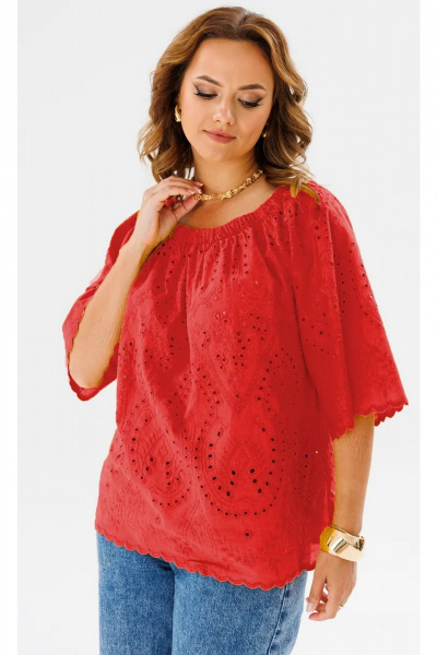 Блуза Anastasia 1131.6 красный - фото 2