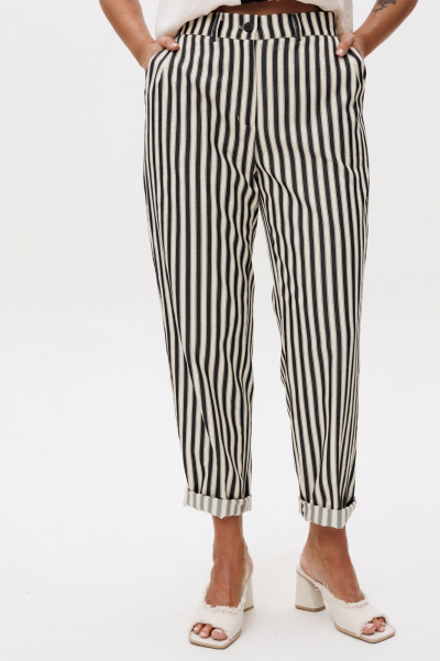 Блуза, брюки Ma Vie М-687 молочный _черный - фото 14